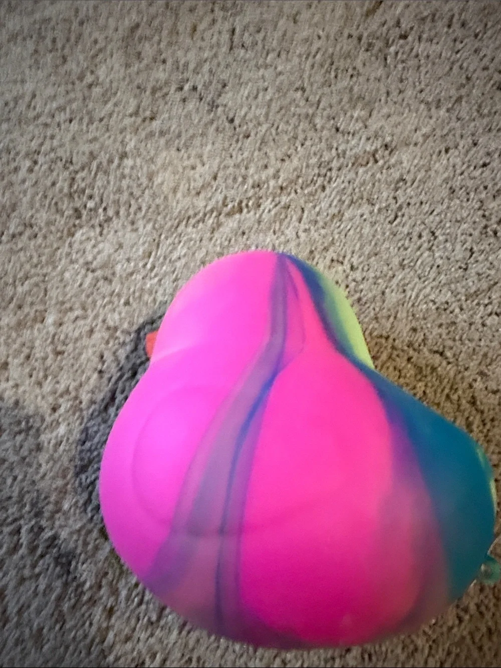 Pink & Yellow Rubber Duck Bird Toy for Playtime